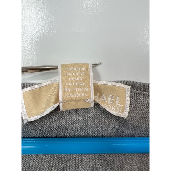 MICHAEL Michael Kors Long Sleeve Tunic Top Plus Size 1X Heather Gray Minimalist - Picture 4 of 7